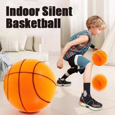 Ballon rebondissant et silencieux pour basket-ball.